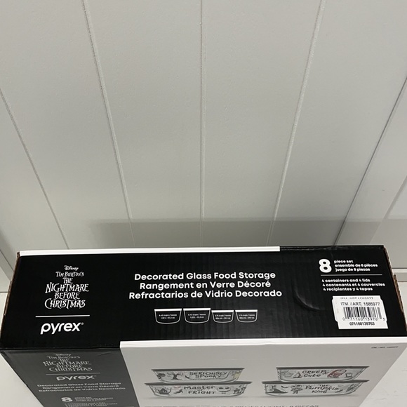 Disney The Nightmare Before Christmas Pyrex 8 Piece Set - Picture 3 of 6